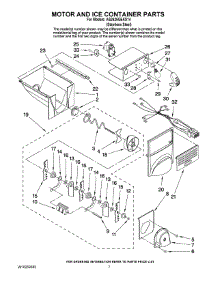 05 - Motor And Ice Container Parts parts for Maytag Refrigerator AS2626GEKS14 from AppliancePartsPros.com