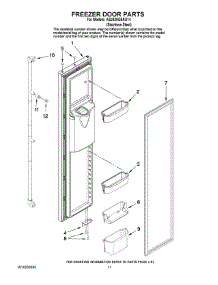07 - Freezer Door Parts parts for Maytag Refrigerator AS2626GEKS14 from AppliancePartsPros.com