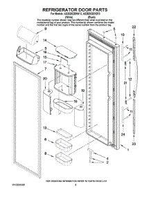 06 - Refrigerator Door Parts parts for Maytag Refrigerator AS2626GEKW13 from AppliancePartsPros.com