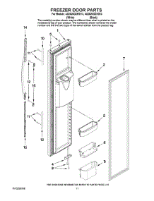 07 - Freezer Door Parts parts for Maytag Refrigerator AS2626GEKB13 from AppliancePartsPros.com