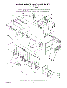 05 - Motor And Ice Container Parts parts for Maytag Refrigerator AS2628HEKB13 from AppliancePartsPros.com