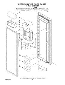 06 - Refrigerator Door Parts parts for Maytag Refrigerator AS2628HEKB13 from AppliancePartsPros.com