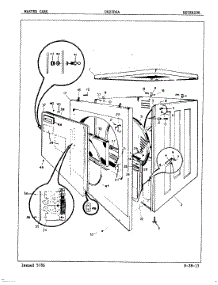 05 - Exterior parts for Admiral Dryer DE25D6AM from AppliancePartsPros.com