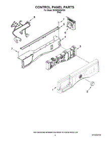 03 - Control Panel Parts parts for Maytag Washer MHWZ600WR00 from AppliancePartsPros.com
