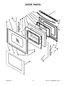 05 - Door Parts parts for Maytag Range MGR7662WB1 from AppliancePartsPros.com