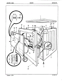 05 - Exterior parts for Admiral Dryer DE26D6 from AppliancePartsPros.com