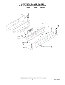 02 - Control Panel Parts parts for Maytag Range MER8875WW0 from AppliancePartsPros.com