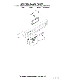 02 - Control Panel Parts parts for Maytag Dishwasher MDB7809AWB0 from AppliancePartsPros.com