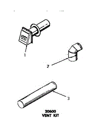 04 - 20600 Vent Kit parts for Amana Dryer DE3010 from AppliancePartsPros.com