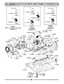 07 - Motor, Blower, Base Frame & Thermostats parts for Maytag Dryer DE308 from AppliancePartsPros.com