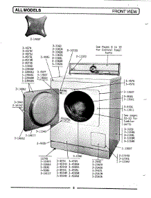 03 - Front View parts for Maytag Dryer DE309 from AppliancePartsPros.com