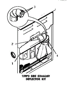 02 - 159P3 Side Exhaust Deflector Kit parts for Amana Dryer DE3231 from AppliancePartsPros.com