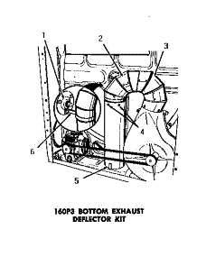 03 - 160P3 Bottom Exhaust Deflector Kit parts for Amana Dryer DE3231 from AppliancePartsPros.com