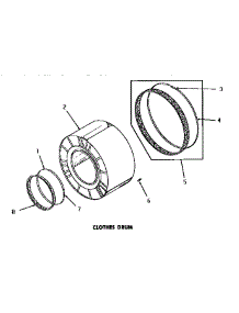 06 - Clothes Drum parts for Amana Dryer DE3231 from AppliancePartsPros.com