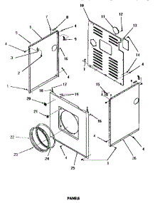 17 - Panels parts for Amana Dryer DE3791 from AppliancePartsPros.com