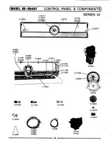 03 - Control Panel & Components (Ser 01) parts for Maytag Dryer DE407 from AppliancePartsPros.com