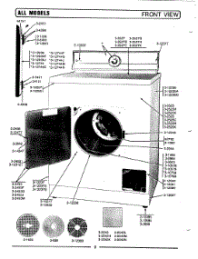 06 - Front View parts for Maytag Dryer DE407 from AppliancePartsPros.com