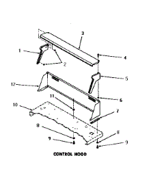 07 - Control Hood parts for Amana Dryer DE6050 from AppliancePartsPros.com