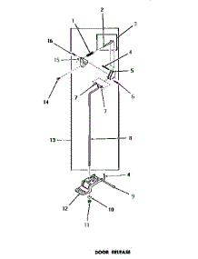 09 - Door Release parts for Amana Dryer DE6050 from AppliancePartsPros.com