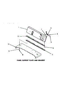 18 - Panel Support Plate & Bracket parts for Amana Dryer DE6051 from AppliancePartsPros.com