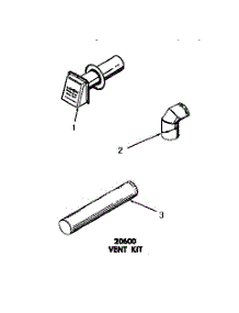 04 - 20600 Vent Kit parts for Amana Dryer DE6080 from AppliancePartsPros.com