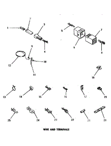 21 - Wire & Terminals parts for Amana Dryer DE6151 from AppliancePartsPros.com