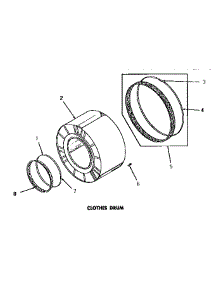 06 - Clothes Drum parts for Amana Dryer DE6230 from AppliancePartsPros.com