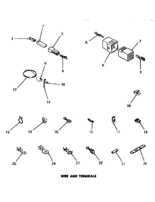 19 - Wire & Terminals parts for Amana Dryer DE6230 from AppliancePartsPros.com