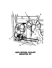 03 - 160P3 Bottom Exhaust Deflector Kit parts for Amana Dryer DE6260 from AppliancePartsPros.com