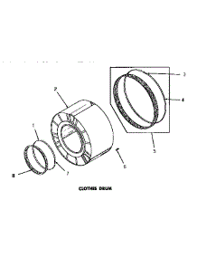 06 - Clothes Drum parts for Amana Dryer DE6260 from AppliancePartsPros.com