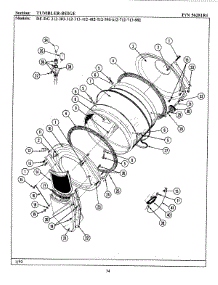 08 - Tumbler-Beige parts for Maytag Dryer DE712 from AppliancePartsPros.com