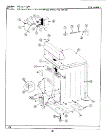 07 - Rear View parts for Maytag Dryer DE713 from AppliancePartsPros.com