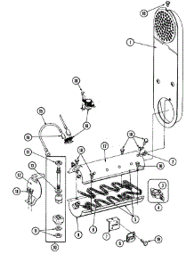 04 - Inlet Duct & Heater Assembly parts for Maytag Dryer DE7500 from AppliancePartsPros.com