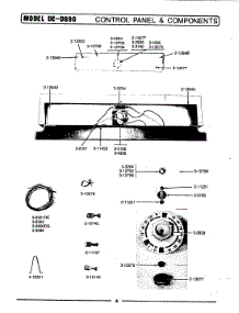 02 - Control Panel & Components parts for Maytag Dryer DE90 from AppliancePartsPros.com