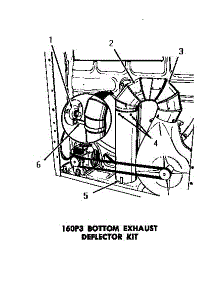 03 - 160P3 Bottom Exhaust Deflector Kit parts for Amana Dryer DE9021 from AppliancePartsPros.com