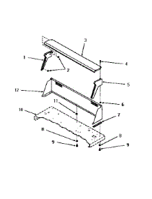 07 - Control Hood parts for Amana Dryer DE9021 from AppliancePartsPros.com