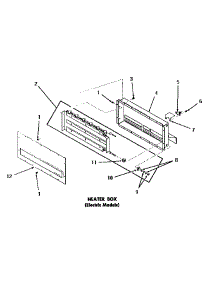 14 - Heater Box parts for Amana Dryer DE9021 from AppliancePartsPros.com