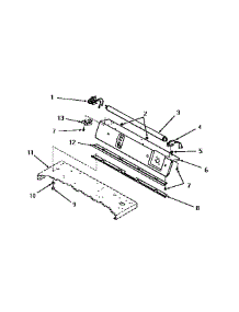 18 - Panel Support Plate & Bracket parts for Amana Dryer DE9021 from AppliancePartsPros.com