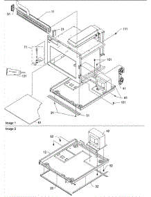 02 - Controls / Basepan parts for Amana Microwave DEC1000VP / P1304454M from AppliancePartsPros.com