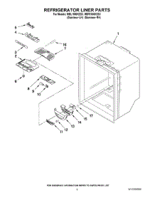 04 - Refrigerator Liner Parts parts for Maytag Refrigerator MBL1956KES3 from AppliancePartsPros.com