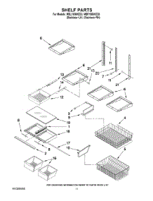 07 - Shelf Parts parts for Maytag Refrigerator MBL1956KES3 from AppliancePartsPros.com