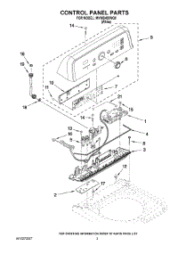 02 - Control Panel Parts parts for Maytag Washer MVWB450WQ0 from AppliancePartsPros.com