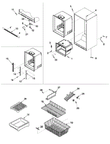 07 - Interior Cabinet & Freezer Shelving parts for Maytag Refrigerator MBB1952HEQ from AppliancePartsPros.com
