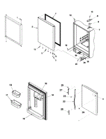 09 - Refrigerator Door parts for Maytag Refrigerator MBB1952HEQ from AppliancePartsPros.com