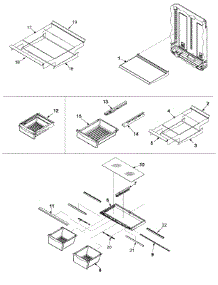 10 - Refrigerator Shelving parts for Maytag Refrigerator MBB1952HEQ from AppliancePartsPros.com