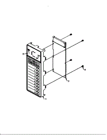 02 - Control Panel parts for Amana Microwave DEFS9001 / P1189701M from AppliancePartsPros.com