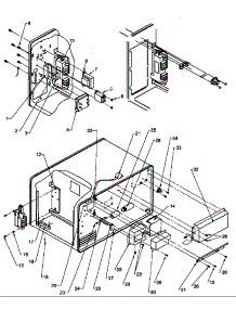 04 - Front / Back Panel parts for Amana Microwave DEFS900I / P1300801M from AppliancePartsPros.com