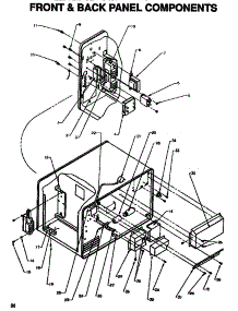 04 - Front & Back Panel Components parts for Amana Microwave DEFS900I / P1189701M from AppliancePartsPros.com