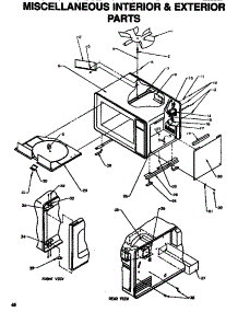 05 - Miscelaneous Interior & Exterior parts for Amana Microwave DEFS900I / P1189701M from AppliancePartsPros.com