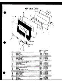 02 - Eye Level Door parts for Amana Range DEI-522 from AppliancePartsPros.com